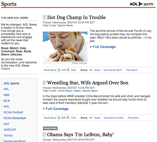 AOL blog look
