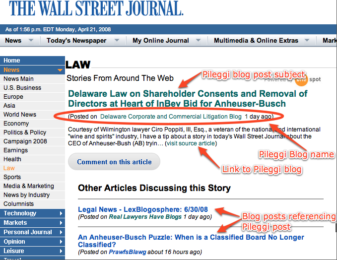 Pileggi Delaware Corporate Litigation Law