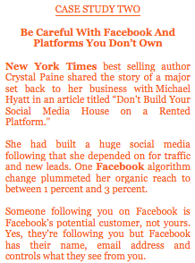 Facebook, Platforms you don't control