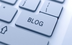 blog on keyboard