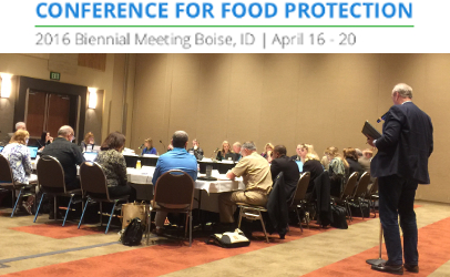 Attendees at the Council III meeting Sunday at the Conference for Food Protection bi-annual meeting discussed hand washing guidelines and policy. (Photo by Jim Mann)