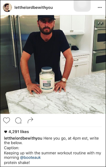 Scott Disick Instagram Post
