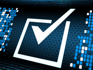 Correct check box digital concept