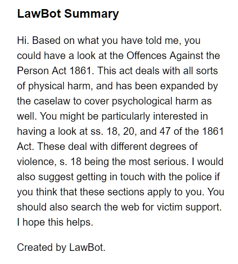 lawbotsummary