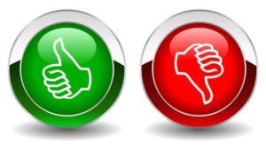 10856763 - thumbs up and down shiny vector buttons