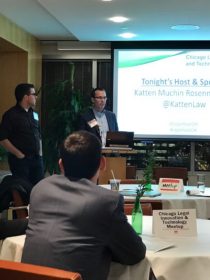 Dan Linna & Dan Katz kick off the Chicago Legal Innovation meetup.