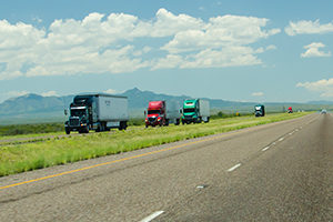 Trucks on a Highway