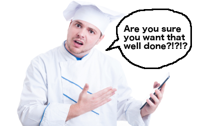 illustration are you sure you want that well done