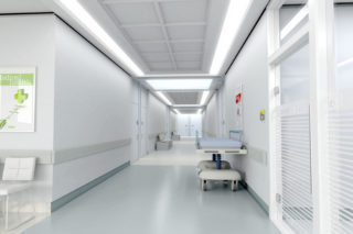 Hallway in a hospital