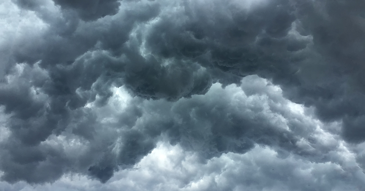Over head Shot of rain cloud ; weather change