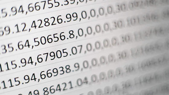 random numbers scrolling across the screen; image used for blog post about SEC announcing EDGAR system upgrade