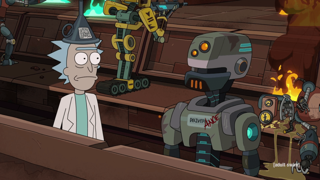 Rick & Morty Robot QR Code