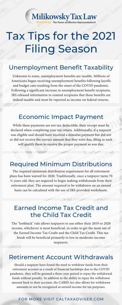 Tax Tips for the 2021 Filing Season