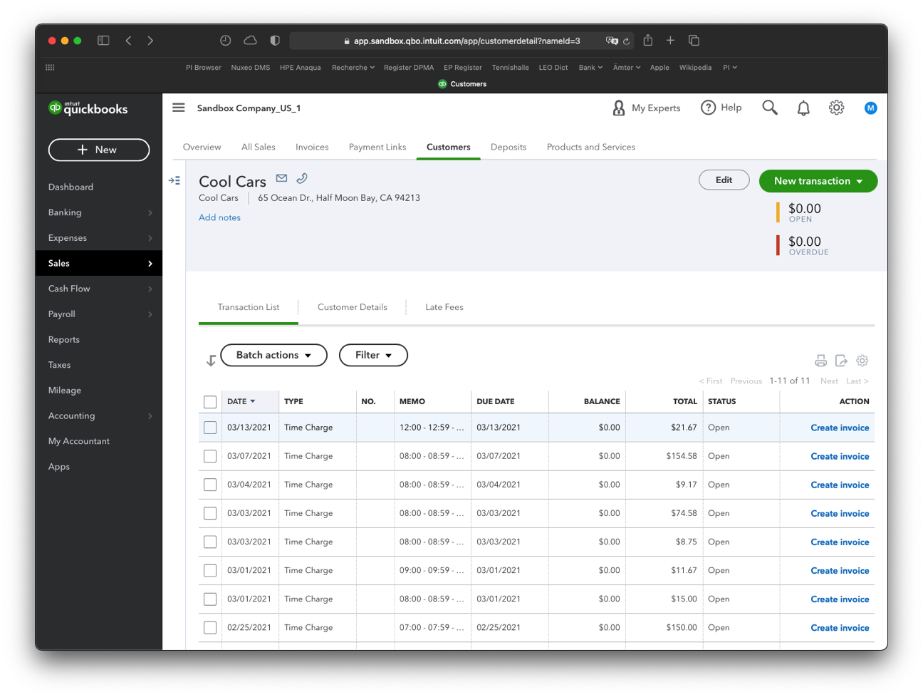 invoicing for law firms