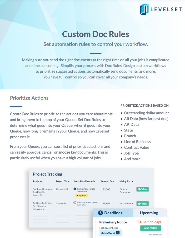 Screenshot of Document Control Guide