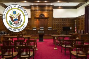 U.S. 6th Circuit Court Room with Logo