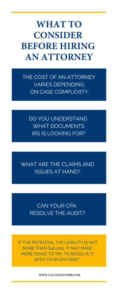 What should you consider before hiring an attorney